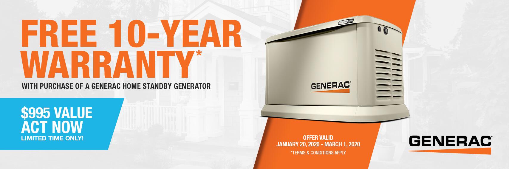 Homestandby Generator Deal | Warranty Offer | Generac Dealer | Woodbine, NJ
